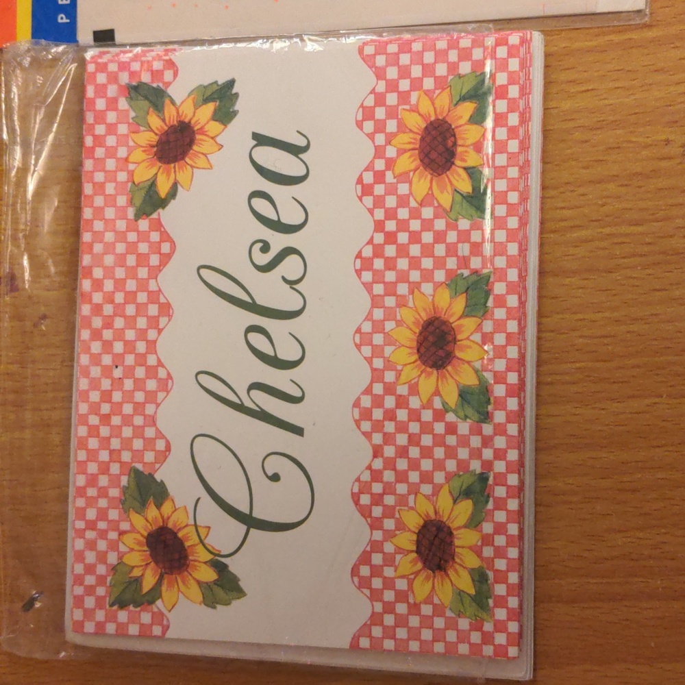 4/10$ Chelsea 5 Name Notes Greeting Cards Cards With The Envelopes New
